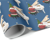 Funny Santa Claus die Piano speelt Cadeaupapier (Rol Hoek)