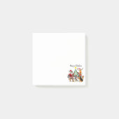 Funny Santa Claus en Friends kerstCartoon Post-it® Notes (Voorkant)