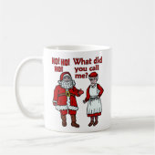 Funny Santa Claus en Mrs. Kerstmis Koffiemok (Links)