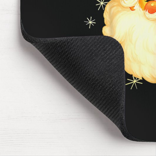 Funny Santa Claus Face Christmas Xmas Leopard Sant Muismat (Hoek)