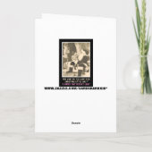 Funny Santa Claus Feestdagen Kaart (Achterkant)