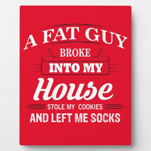 Funny Santa Claus Gezegde Fotoplaat (Voorkant)