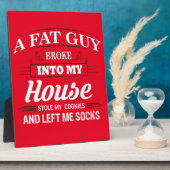 Funny Santa Claus Gezegde Fotoplaat (Zijkant)