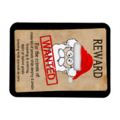 Funny Santa Claus Gezocht Poster Magneet (Horizontaal)
