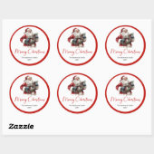 Funny Santa Claus Gift Label for Christmas Party (Vel)