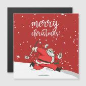 Funny Santa Claus golfcadeau voor prettige kerst (Voorkant / Achterkant)