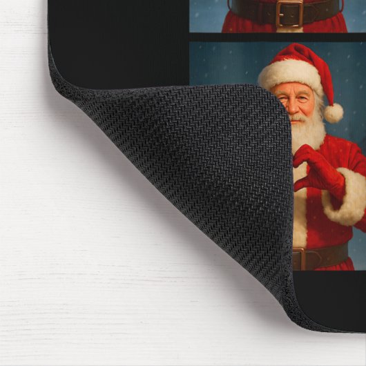 Funny Santa Claus Heart And Peace Sign Retro Chris Muismat (Hoek)