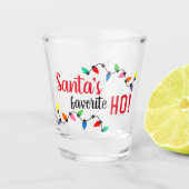 Funny Santa Claus Helper Xmas String Lights Shot Glas (Voorkant)