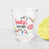 Funny Santa Claus Helper Xmas String Lights Shot Glas (Voorkant)