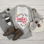 Funny Santa Claus Helper Xmas String Lights T-shirt