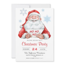 Funny Santa Claus Ho Ho Holiday Kerstfeest