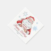Funny Santa Claus Ho Ho Holiday Kerstfeest Servet (Hoek)