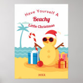 Funny Santa Claus Holiday Nieuwjaar Poster (Voorkant)