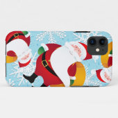 Funny Santa Claus, iPhone case (Achterkant (horizontaal))