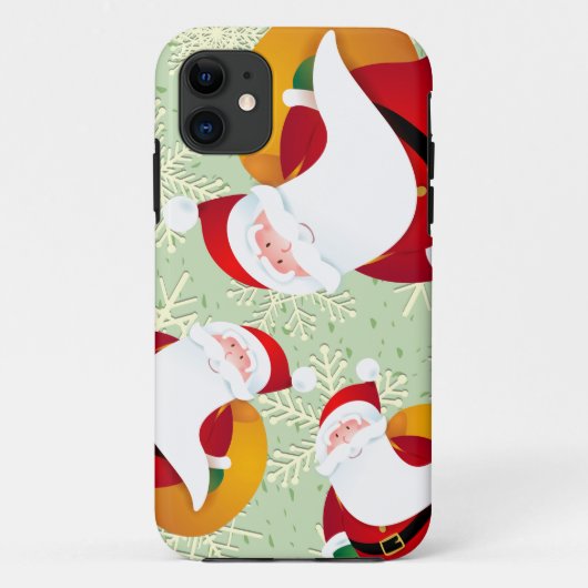 Funny Santa Claus, iPhone case (Achterkant)