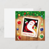 Funny Santa Claus, kaart (Voorkant / Achterkant)