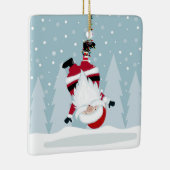 Funny Santa Claus Keramisch Ornament (Rechts)