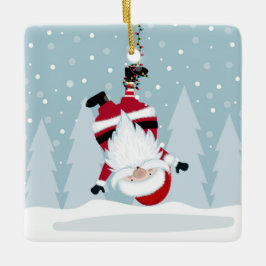 Funny Santa Claus Keramisch Ornament