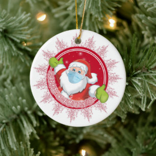 Funny Santa Claus Keramisch Ornament