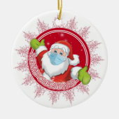 Funny Santa Claus Keramisch Ornament (Voorkant)