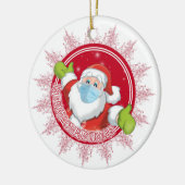 Funny Santa Claus Keramisch Ornament (Links)