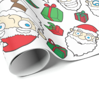 Funny Santa Claus kerstcadeautje Cadeaupapier
