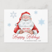 Funny Santa Claus kerstcadedag feestdag Briefkaart (Voorkant)