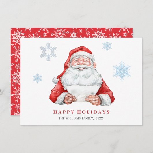 Funny Santa Claus kerstgroet Feestdagenkaart (Voorkant / Achterkant)