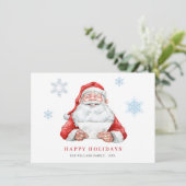 Funny Santa Claus kerstgroet Feestdagenkaart (Staand voorkant)