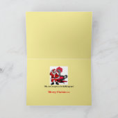 Funny Santa Claus-kerstKaart Feestdagen Kaart (Binnen)