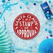 Funny Santa Claus-kerstkeurmerk Papieren Bordje (Feest)