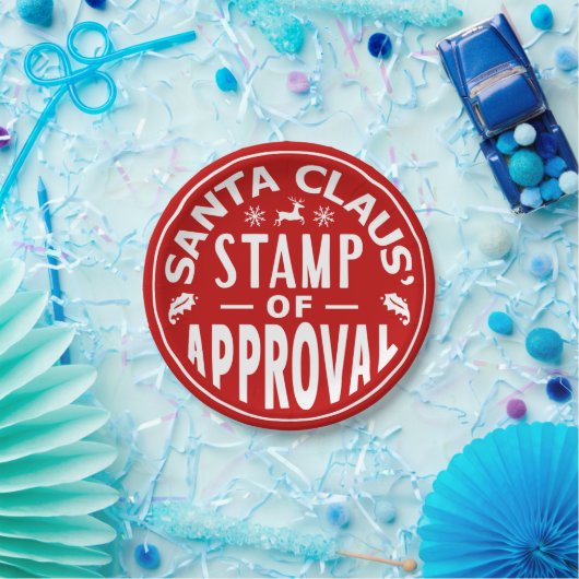 Funny Santa Claus-kerstkeurmerk Papieren Bordje (Feest)