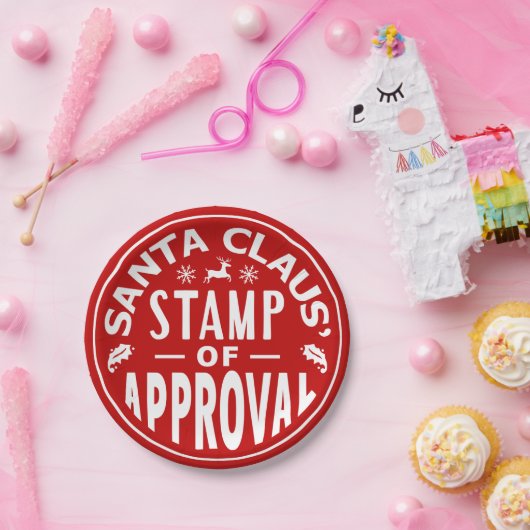 Funny Santa Claus-kerstkeurmerk Papieren Bordje (Feest)