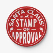 Funny Santa Claus-kerstkeurmerk Papieren Bordje (Voorkant)