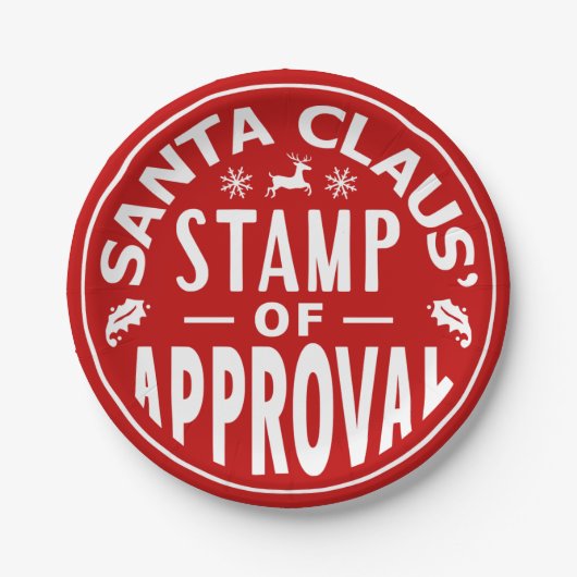 Funny Santa Claus-kerstkeurmerk Papieren Bordje (Voorkant)