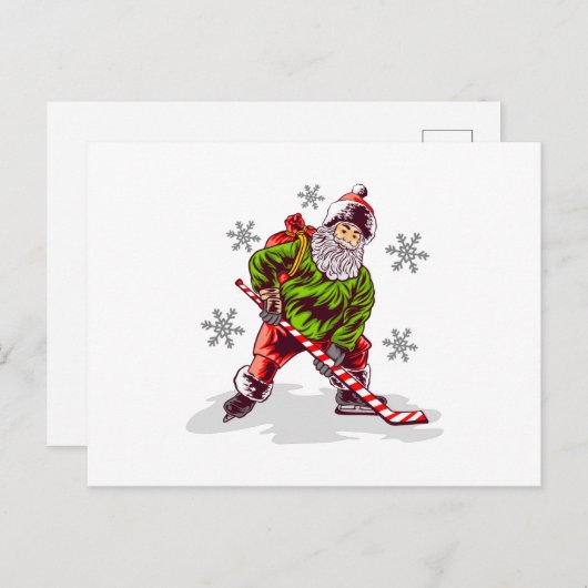 Funny Santa Claus Kerstmis Briefkaart (Voorkant / Achterkant)