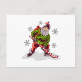 Funny Santa Claus Kerstmis Briefkaart (Voorkant)