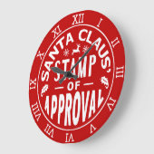 Funny Santa Claus kerststempel Grote Klok (Hoek)