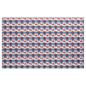 Funny Santa Claus levert cadeaus snoepriet Stof (Yard (91,4 cm))