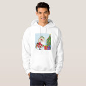 Funny Santa Claus Mannen Hoodie (Voorkant volledig)