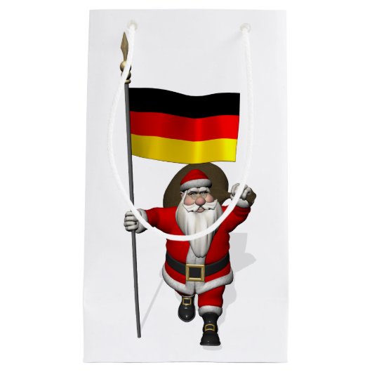 Funny Santa Claus met ontslag uit Duitsland Klein Cadeauzakje (Voorkant)