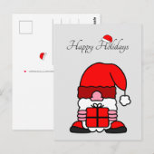 Funny Santa Claus met Te Big Pet kerstHumor Briefkaart (Voorkant / Achterkant)