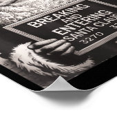 Funny Santa Claus Mugshot Christmas – Santa Xmas  Poster (Hoek)