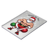 Funny Santa Claus Notitieboek (Linkerzijde)