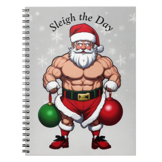 Funny Santa Claus Notitieboek (Voorkant)