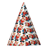 Funny Santa Claus Pattern Feesthoedjes (Achterkant)
