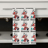 Funny Santa Claus Pattern Humoureuze Kerstmis Theedoek