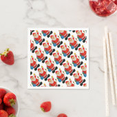 Funny Santa Claus Pattern Servetten (Insitu)