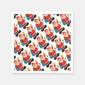 Funny Santa Claus Pattern Servetten (Voorkant)