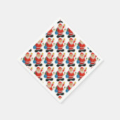 Funny Santa Claus Pattern Servetten (Hoek)
